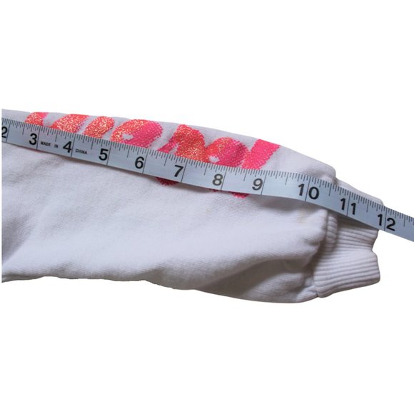 Diesel Girls Sweatshirt SZ 5 White & Pink - Picture 6 of 9